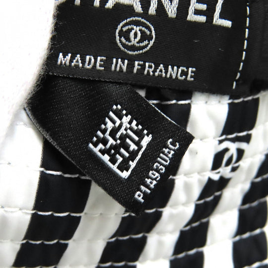 CHANEL hat AA9874 Outer: 100% polyester, Lining: 100% cotton Black White Women S Used Authentic