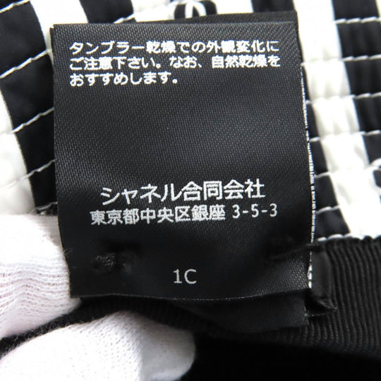 CHANEL hat AA9874 Outer: 100% polyester, Lining: 100% cotton Black White Women S Used Authentic