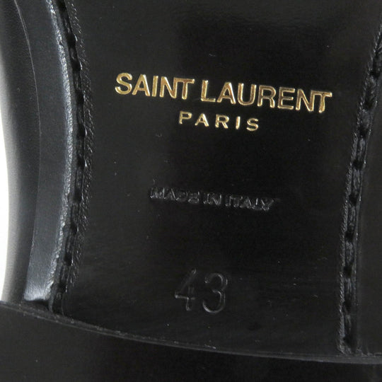 SAINT LAURENT PARIS boots 592438 leather black Wyatt 43