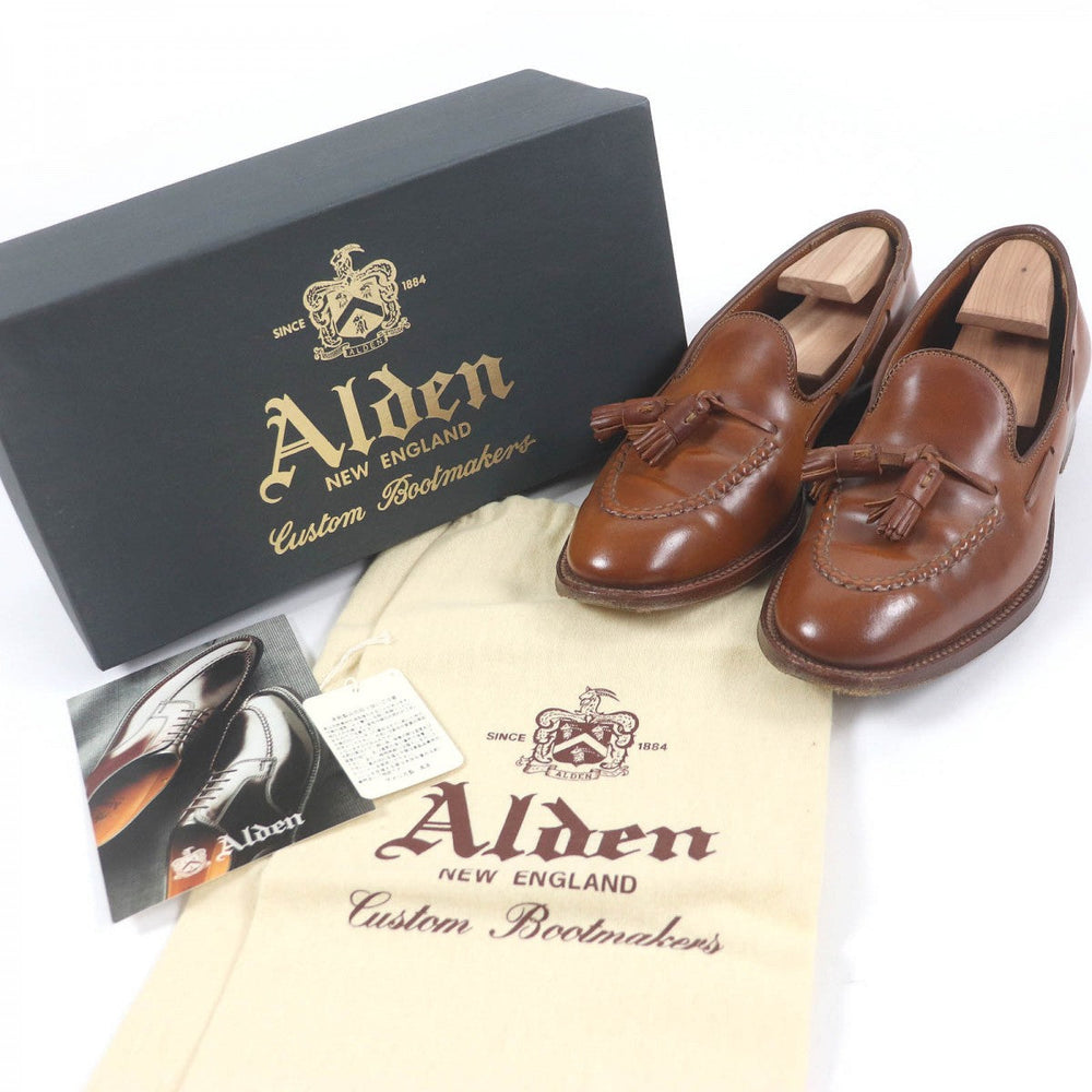 ALDEN loafers 36581 Cordovan Brown mens 7 1/2 Used Authentic