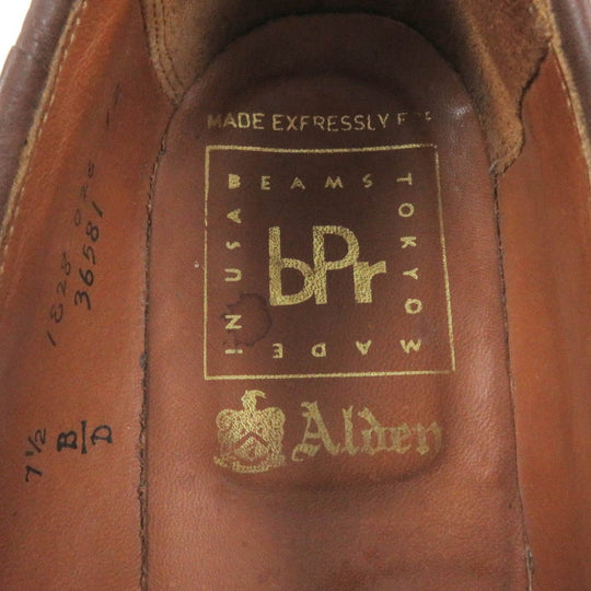 ALDEN loafers 36581 Cordovan Brown mens 7 1/2 Used Authentic