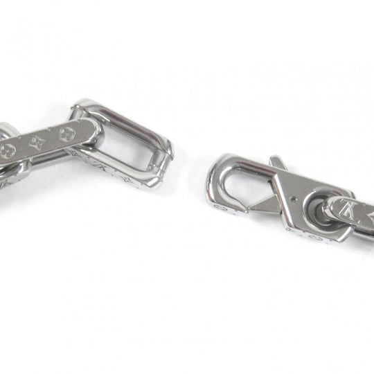 LOUIS VUITTON Necklace M00307 metal Silver Necklace�EChain monogram mens Used Authentic