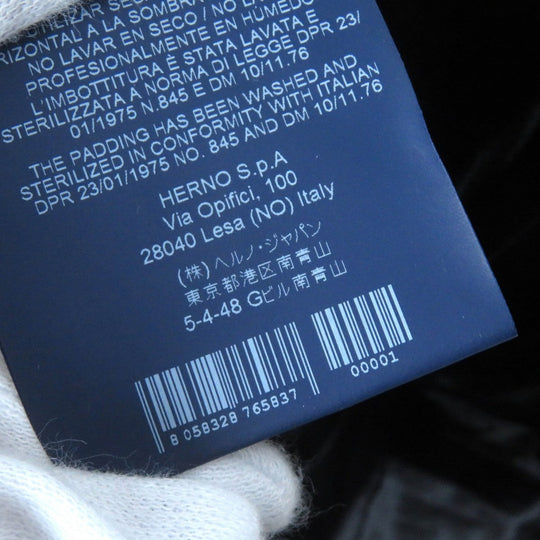 Herno Down jacket PI0865D-15020S polyester black 38