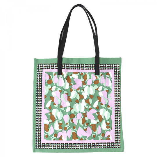 MARNI Tote Bag SHMH0046A0T0000 Main: Cotton, Part: Cowhide Green type FLOWER CAFE Women Used Authentic
