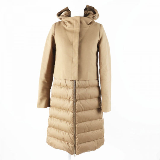Herno down coat PI1011D polyester Camel 38