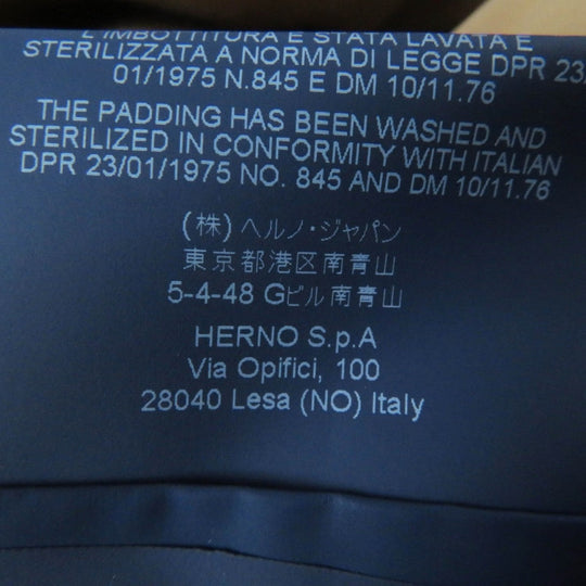 Herno down coat PI1011D polyester Camel 38