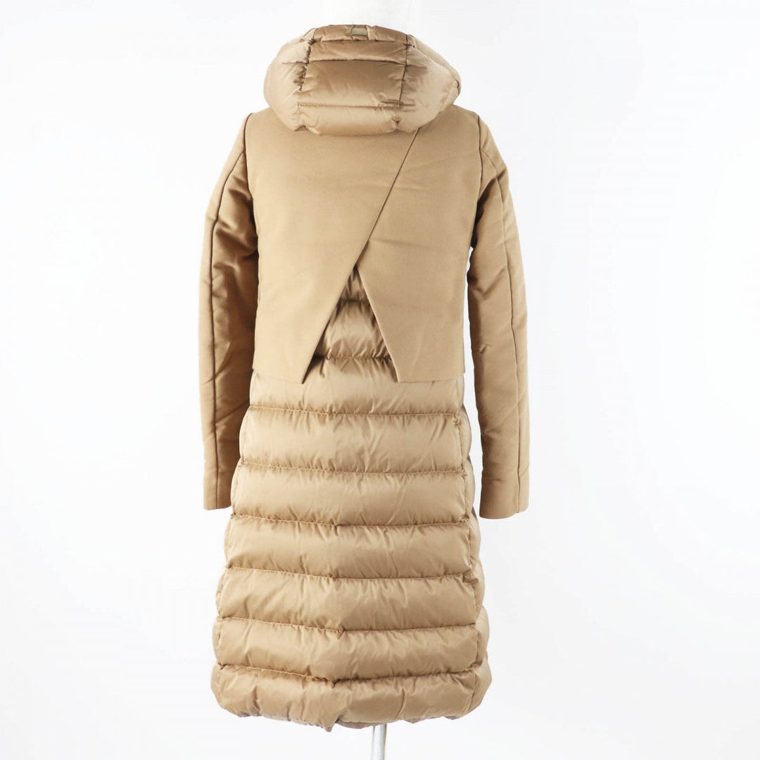 Herno down coat PI1011D polyester Camel 38