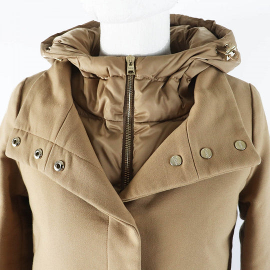 Herno down coat PI1011D polyester Camel 38