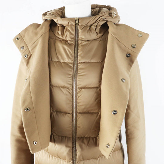 Herno down coat PI1011D polyester Camel 38