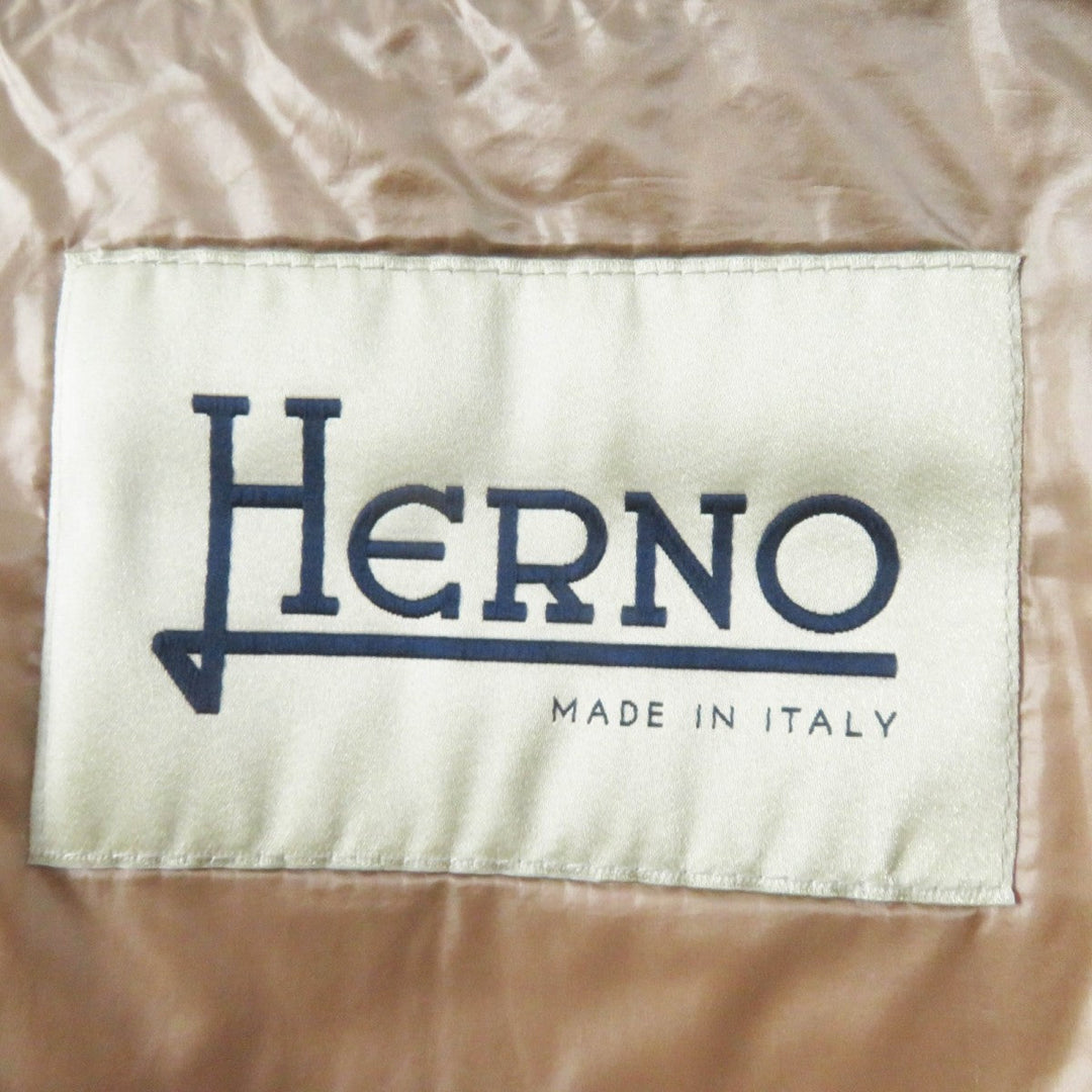 Herno down coat PI1011D polyester Camel 38