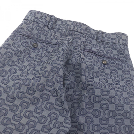 GUCCI Pants Outer: 70% cotton, Outer: 30% polyester, Lining: 100% cotton Blue beige mens 48 Used Authentic