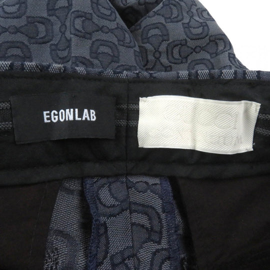 GUCCI Pants Outer: 70% cotton, Outer: 30% polyester, Lining: 100% cotton Blue beige mens 48 Used Authentic