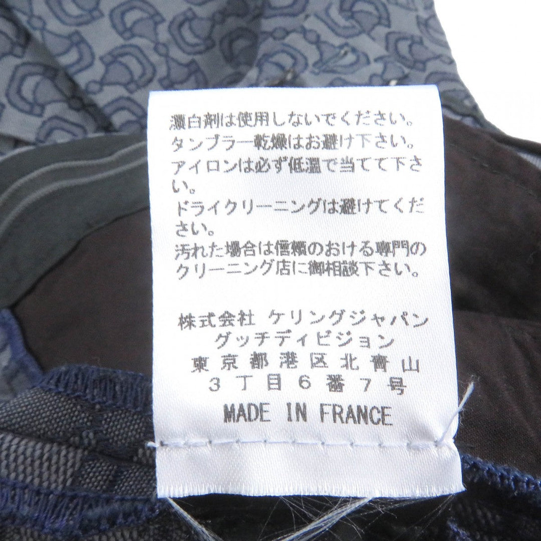 GUCCI Pants Outer: 70% cotton, Outer: 30% polyester, Lining: 100% cotton Blue beige mens 48 Used Authentic