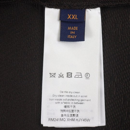 LOUIS VUITTON Track jacket HJY45W Outer material: 66% polyester, Outer material: 21% nylon, Outer material: 13% cotton, Lining: 100% nylon Dark brown mens XXL Used Authentic