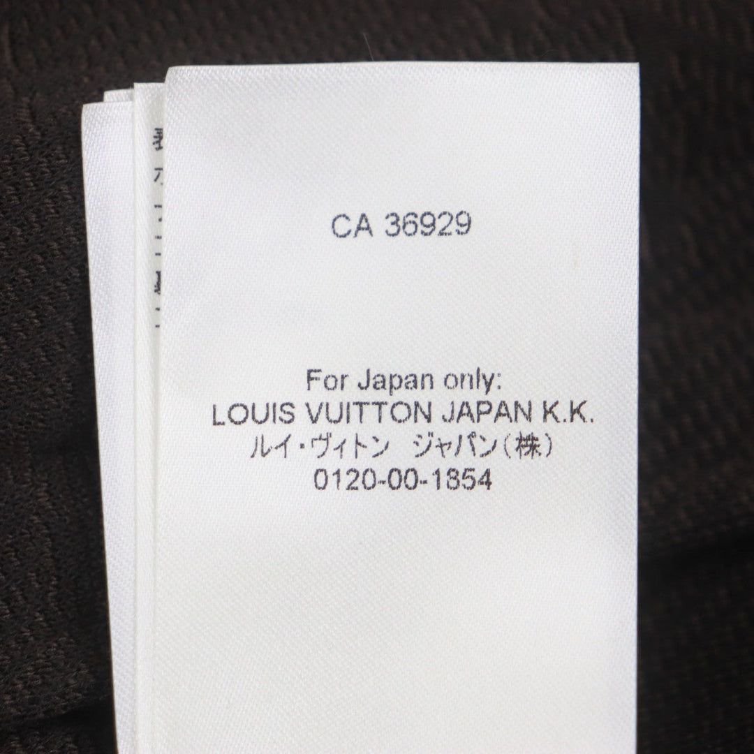 LOUIS VUITTON Track jacket HJY45W Outer material: 66% polyester, Outer material: 21% nylon, Outer material: 13% cotton, Lining: 100% nylon Dark brown mens XXL Used Authentic