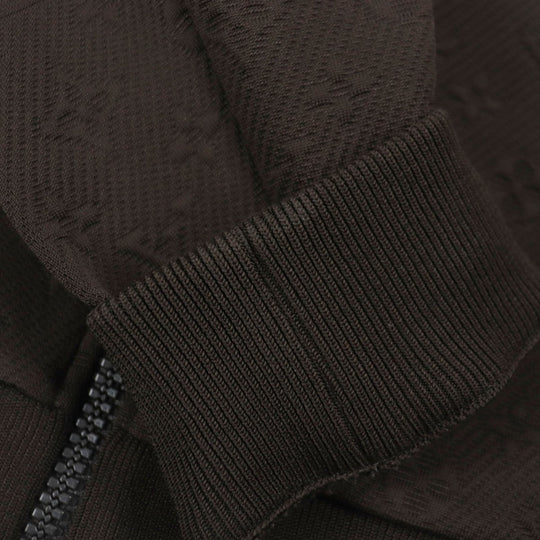LOUIS VUITTON Track jacket HJY45W Outer material: 66% polyester, Outer material: 21% nylon, Outer material: 13% cotton, Lining: 100% nylon Dark brown mens XXL Used Authentic
