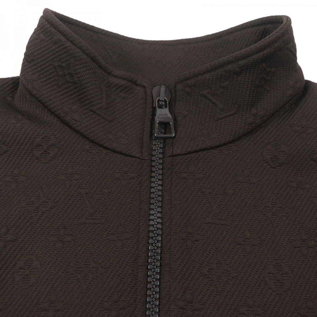 LOUIS VUITTON Track jacket HJY45W Outer material: 66% polyester, Outer material: 21% nylon, Outer material: 13% cotton, Lining: 100% nylon Dark brown mens XXL Used Authentic