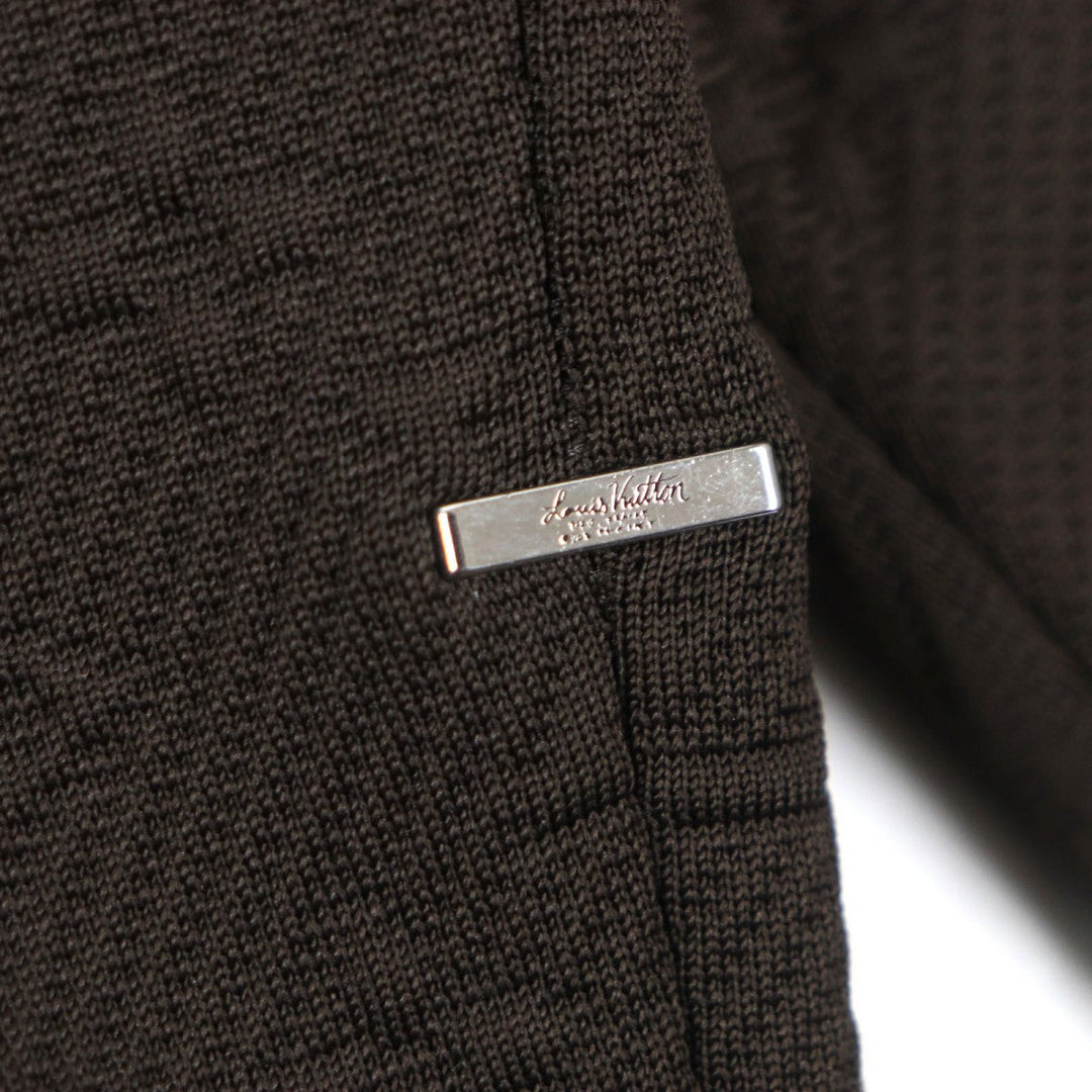 LOUIS VUITTON Track jacket HJY45W Outer material: 66% polyester, Outer material: 21% nylon, Outer material: 13% cotton, Lining: 100% nylon Dark brown mens XXL Used Authentic