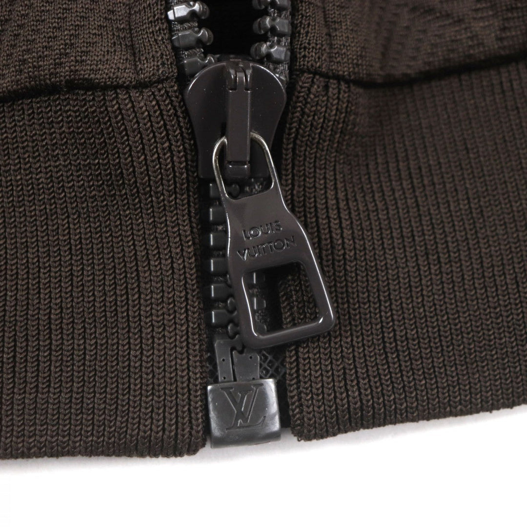 LOUIS VUITTON Track jacket HJY45W Outer material: 66% polyester, Outer material: 21% nylon, Outer material: 13% cotton, Lining: 100% nylon Dark brown mens XXL Used Authentic