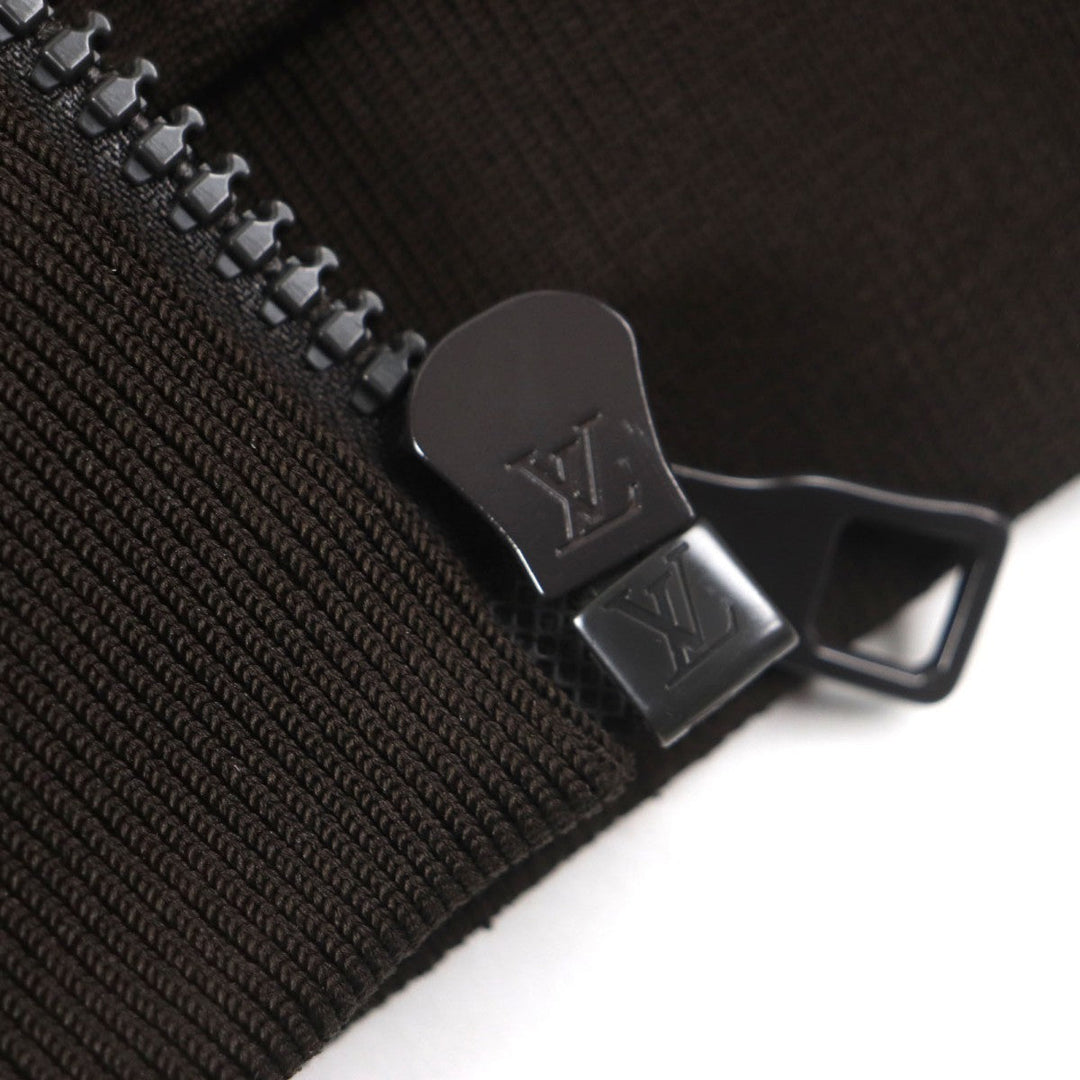 LOUIS VUITTON Track jacket HJY45W Outer material: 66% polyester, Outer material: 21% nylon, Outer material: 13% cotton, Lining: 100% nylon Dark brown mens XXL Used Authentic