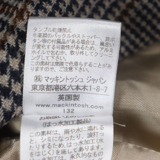 Mackintosh trench coat Outer: 100% cotton, Lining: 100% rayon, Liner: 100% wool green mens 40 Used Authentic