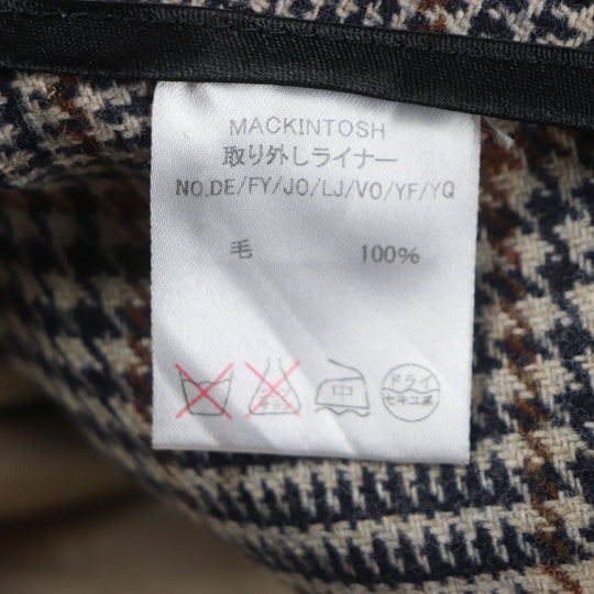 Mackintosh trench coat Outer: 100% cotton, Lining: 100% rayon, Liner: 100% wool green mens 40 Used Authentic