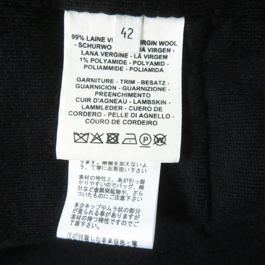 HERMES Blouson wool black 42