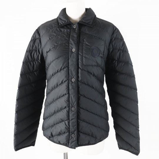 HERMES Down jacket 3H0185DA Outer: 100% polyester, Lining: 100% polyester, Part: 64% cotton, Part: 36% viscose (rayon), Filling: 90% down black Women 38 Used Authentic