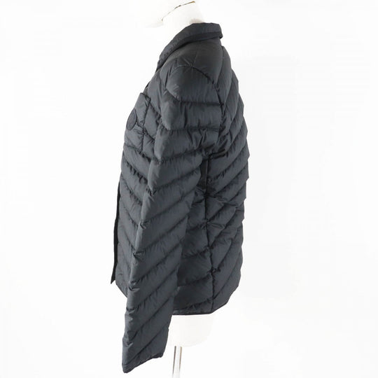 HERMES Down jacket 3H0185DA Outer: 100% polyester, Lining: 100% polyester, Part: 64% cotton, Part: 36% viscose (rayon), Filling: 90% down black Women 38 Used Authentic