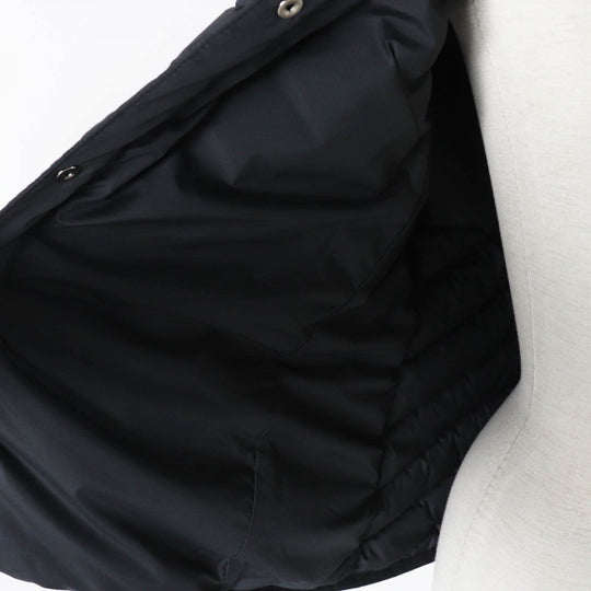 HERMES Down jacket 3H0185DA Outer: 100% polyester, Lining: 100% polyester, Part: 64% cotton, Part: 36% viscose (rayon), Filling: 90% down black Women 38 Used Authentic