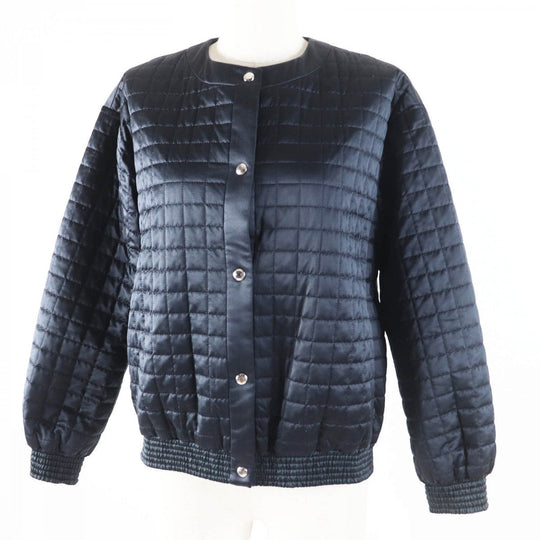 Drawer Down jacket 6522-299-0689 Outer: 54% silk, Outer: 46% polyester, Part: 100% silk, Filling: 75% down, Filling: 15% composite fiber Dark navy Women 38 Used Authentic