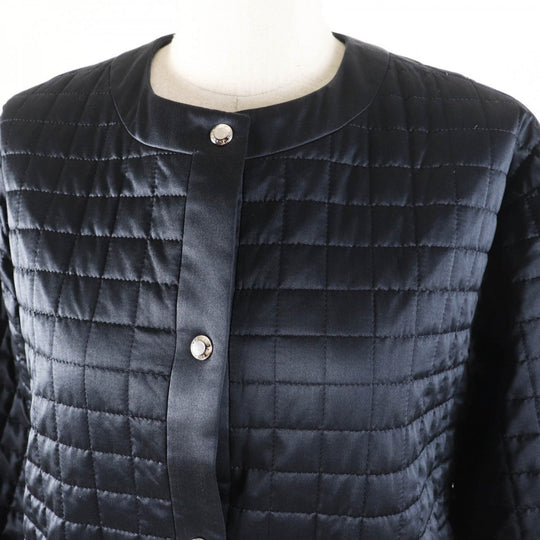 Drawer Down jacket 6522-299-0689 Outer: 54% silk, Outer: 46% polyester, Part: 100% silk, Filling: 75% down, Filling: 15% composite fiber Dark navy Women 38 Used Authentic