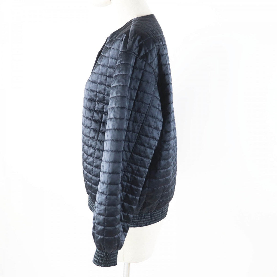 Drawer Down jacket 6522-299-0689 Outer: 54% silk, Outer: 46% polyester, Part: 100% silk, Filling: 75% down, Filling: 15% composite fiber Dark navy Women 38 Used Authentic