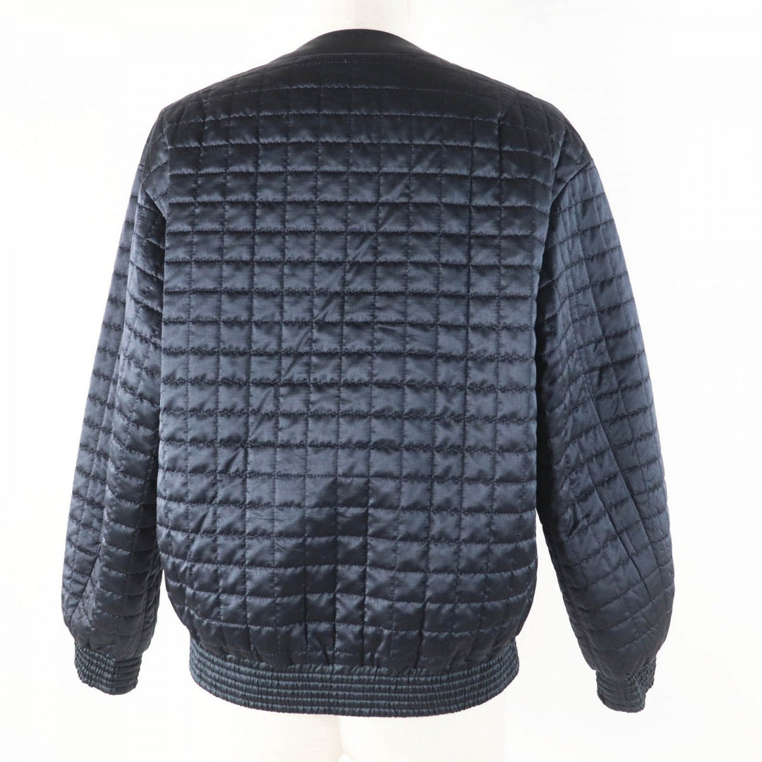 Drawer Down jacket 6522-299-0689 Outer: 54% silk, Outer: 46% polyester, Part: 100% silk, Filling: 75% down, Filling: 15% composite fiber Dark navy Women 38 Used Authentic