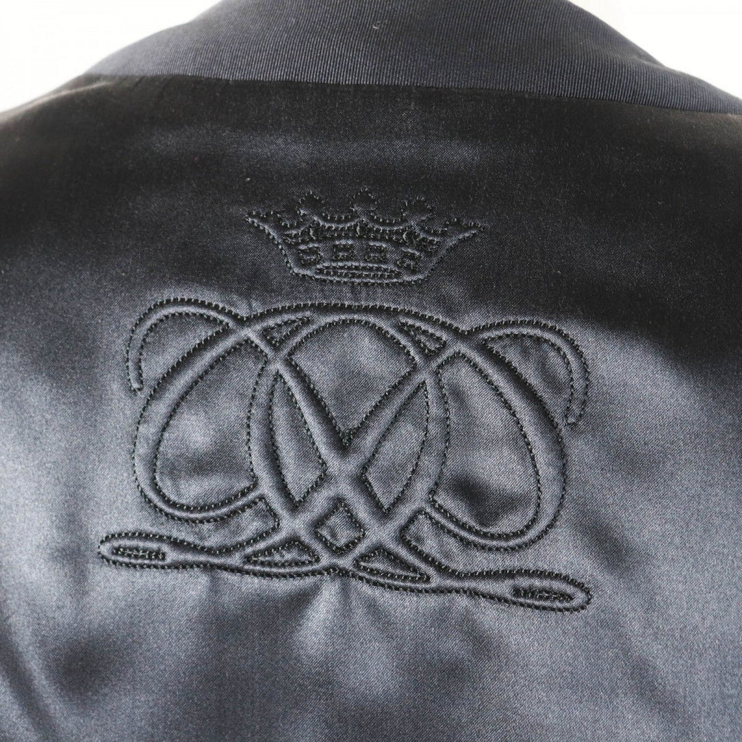 Drawer Down jacket 6522-299-0689 Outer: 54% silk, Outer: 46% polyester, Part: 100% silk, Filling: 75% down, Filling: 15% composite fiber Dark navy Women 38 Used Authentic