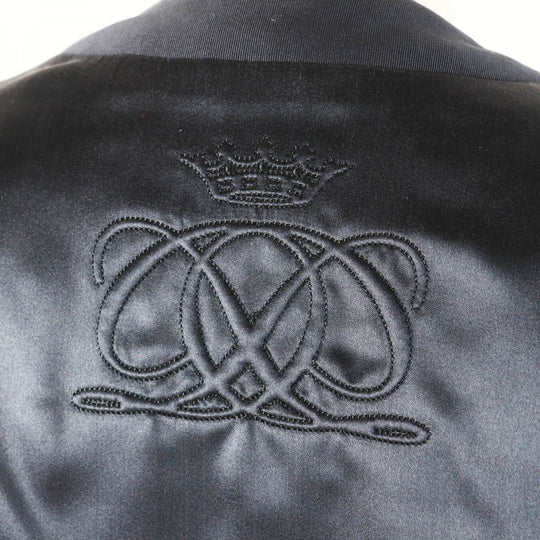 Drawer Down jacket 6522-299-0689 Outer: 54% silk, Outer: 46% polyester, Part: 100% silk, Filling: 75% down, Filling: 15% composite fiber Dark navy Women 38 Used Authentic