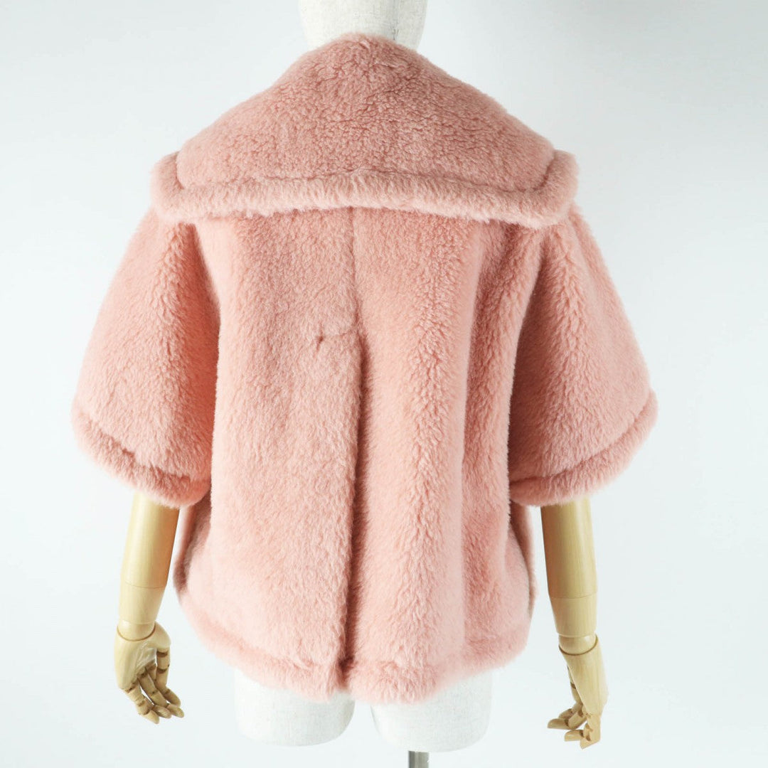 MAX MARA coat 23473601376 alpaca pink Teddy bear SM
