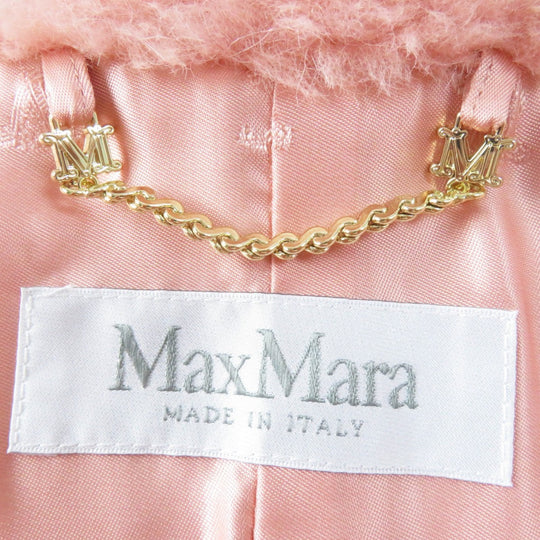 MAX MARA coat 23473601376 alpaca pink Teddy bear SM