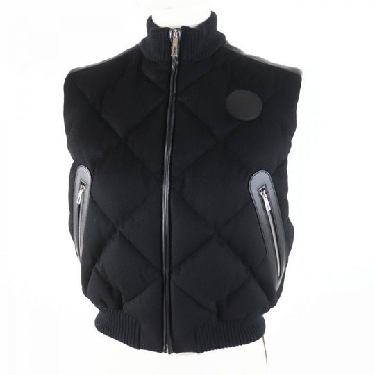 HERMES Down vest cashmere black 34