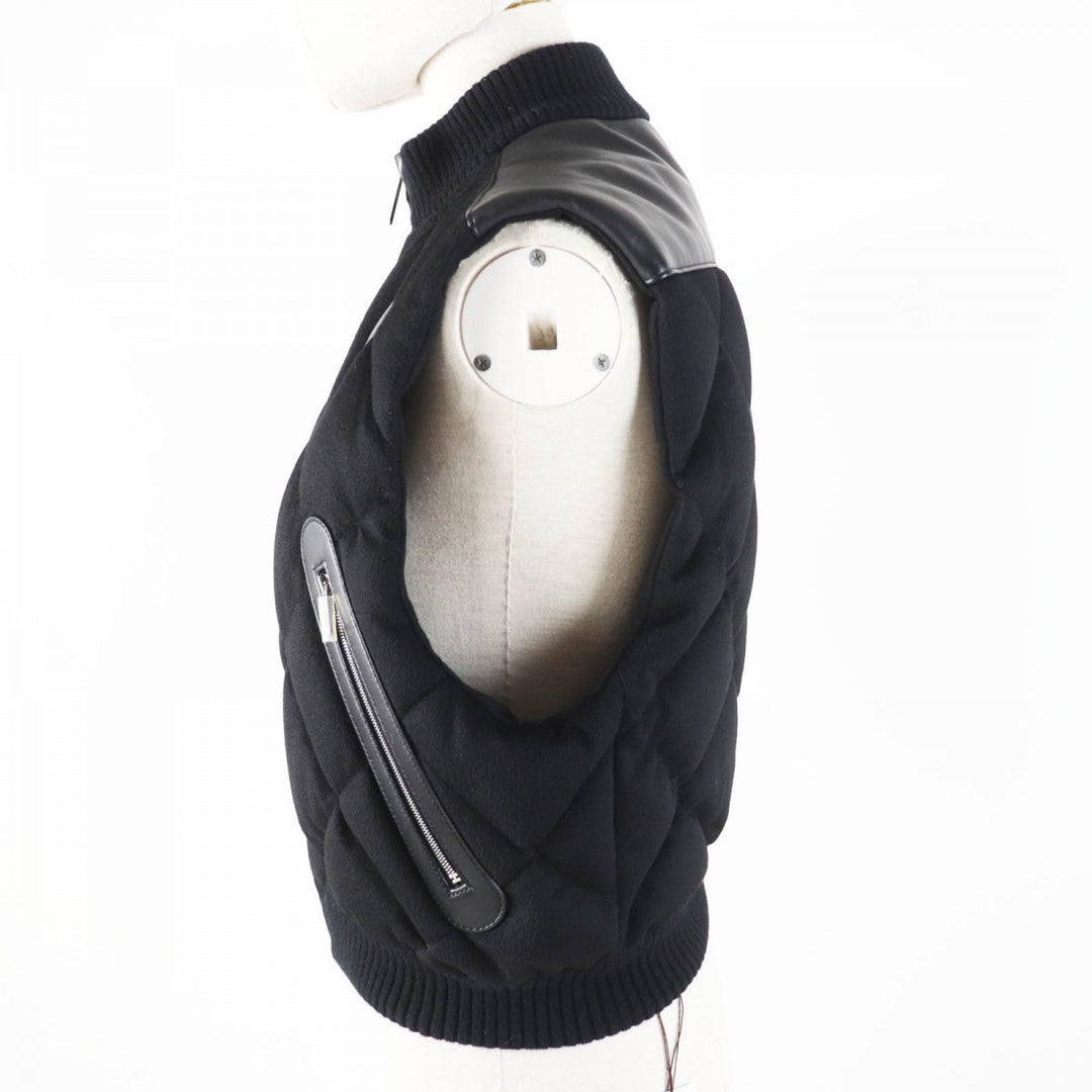 HERMES Down vest cashmere black 34