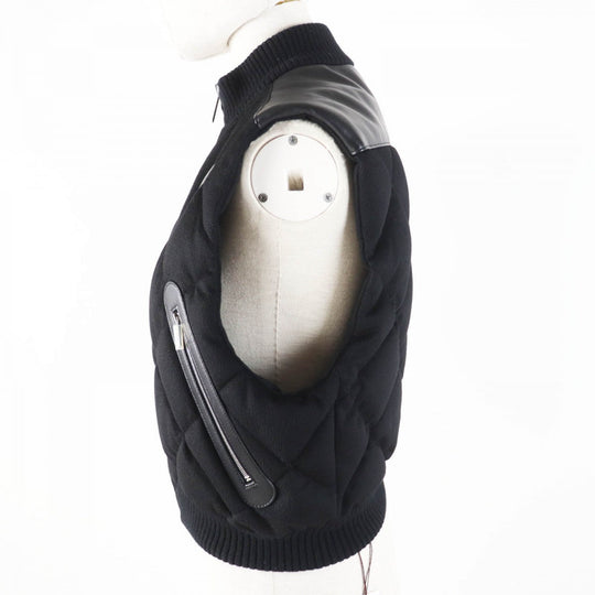 HERMES Down vest cashmere black 34