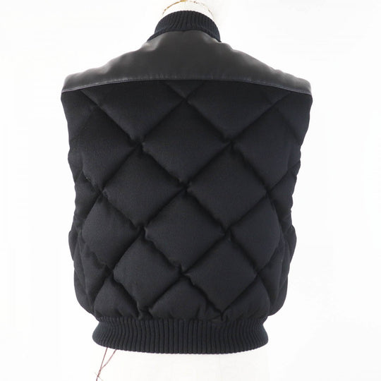 HERMES Down vest cashmere black 34