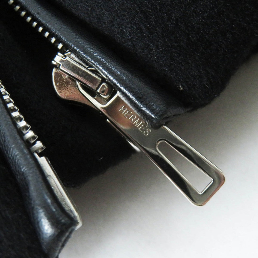 HERMES Down vest cashmere black 34