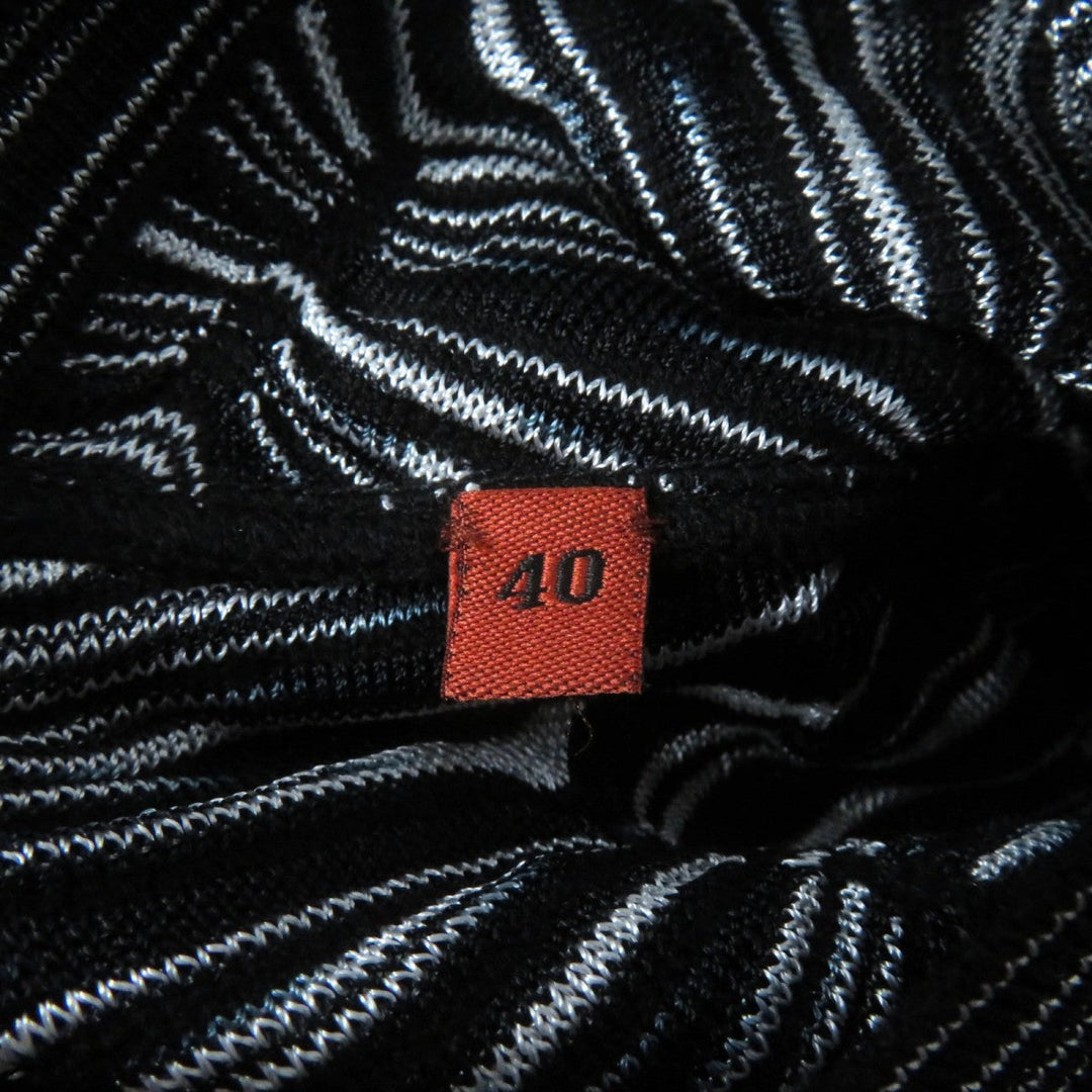 Missoni ensemble Main: 69% rayon, Main: 22% wool, Main: 9% polyester Black White Women 40 Used Authentic