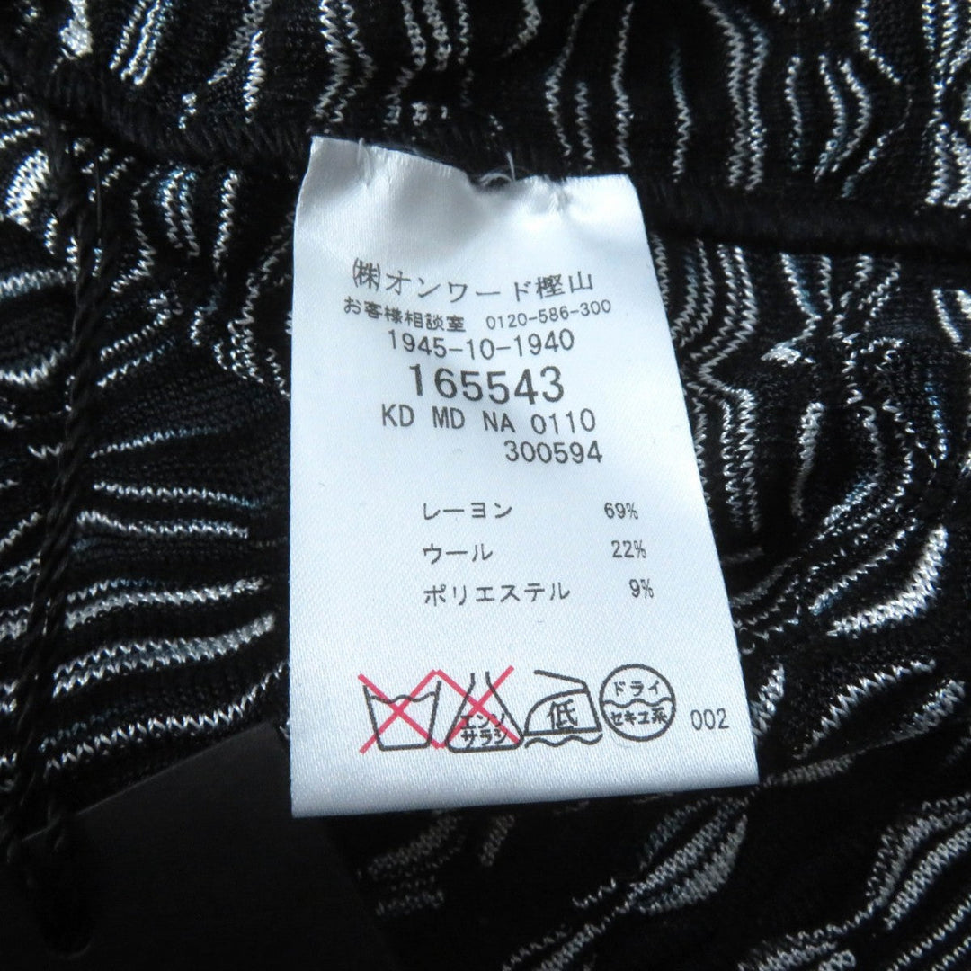 Missoni ensemble Main: 69% rayon, Main: 22% wool, Main: 9% polyester Black White Women 40 Used Authentic