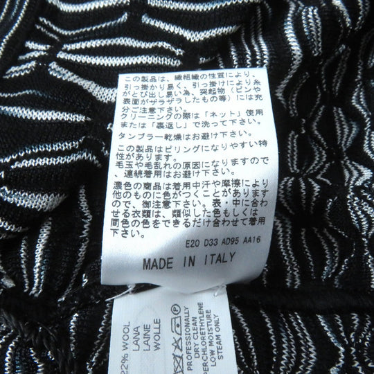 Missoni ensemble Main: 69% rayon, Main: 22% wool, Main: 9% polyester Black White Women 40 Used Authentic