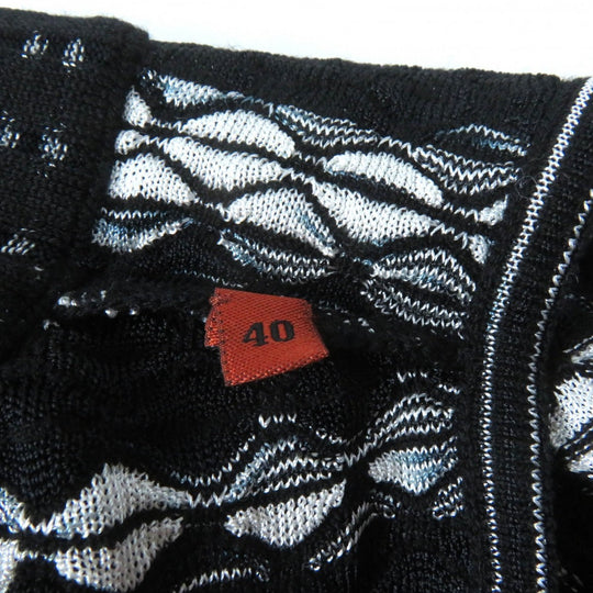 Missoni ensemble Main: 69% rayon, Main: 22% wool, Main: 9% polyester Black White Women 40 Used Authentic