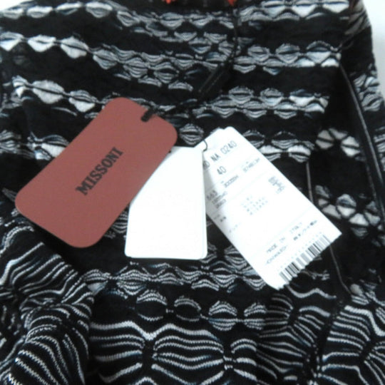 Missoni ensemble Main: 69% rayon, Main: 22% wool, Main: 9% polyester Black White Women 40 Used Authentic