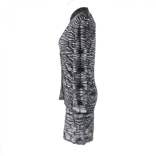 Missoni ensemble Main: 69% rayon, Main: 22% wool, Main: 9% polyester Black White Women 40 Used Authentic
