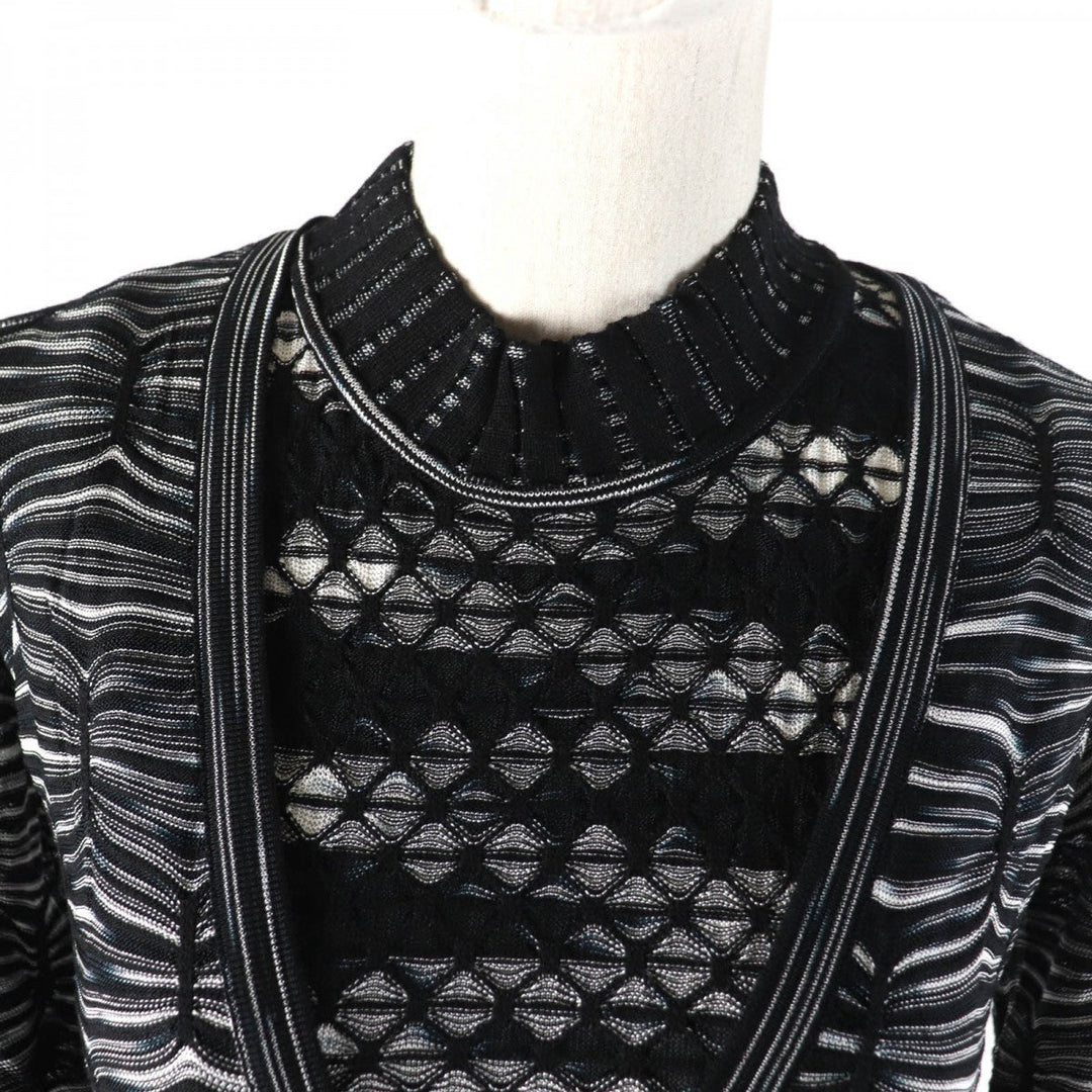 Missoni ensemble Main: 69% rayon, Main: 22% wool, Main: 9% polyester Black White Women 40 Used Authentic